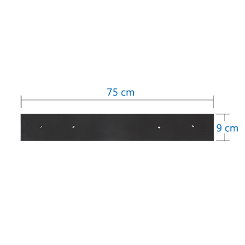 75cm 黑色推水扒膠條 WS 0750/1