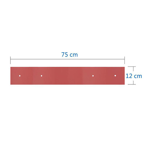 75cm 紅色耐油硅膠備用推水扒膠條 WS 0750/5R